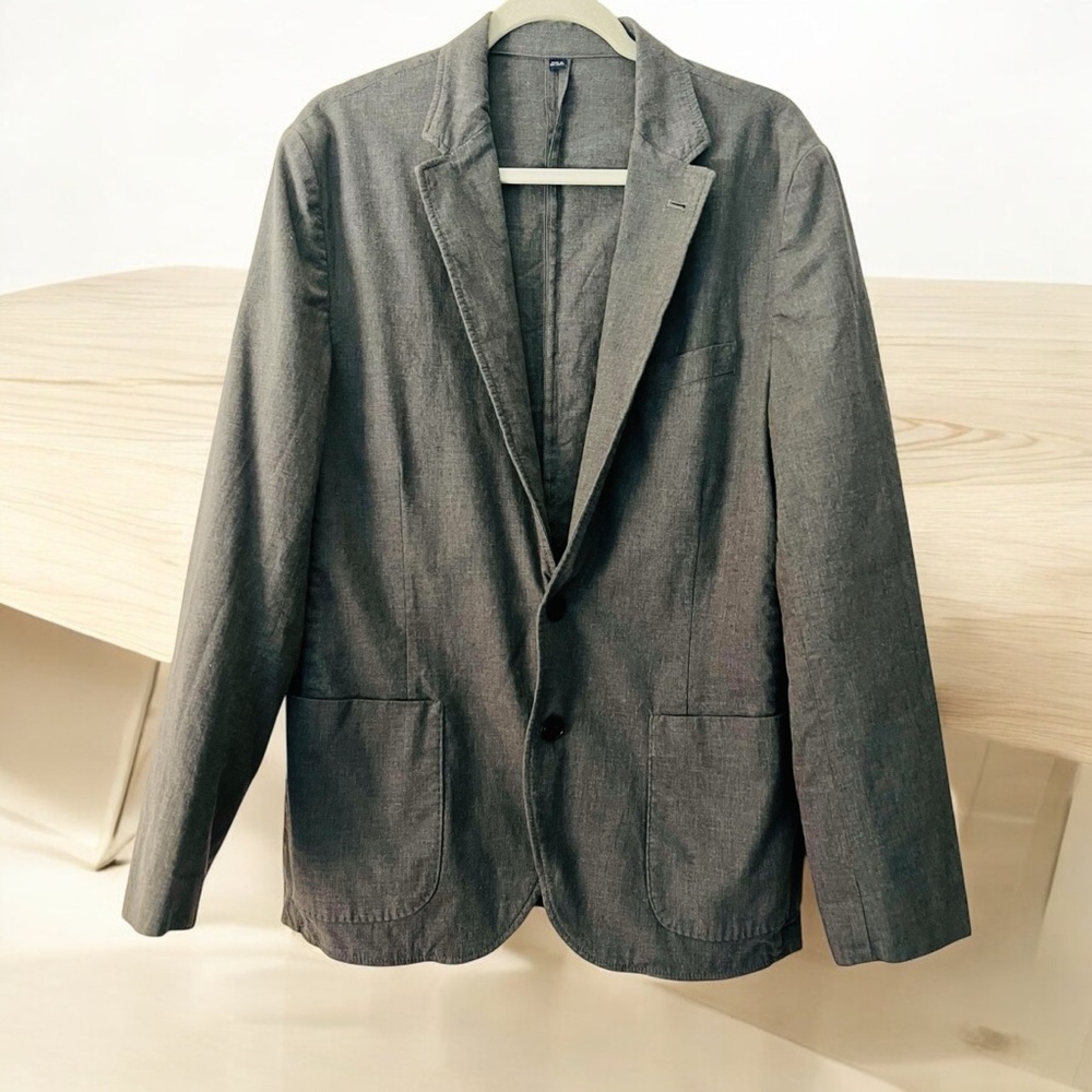 J.Crew Thompson Gray unstructured Cotton Sport coat